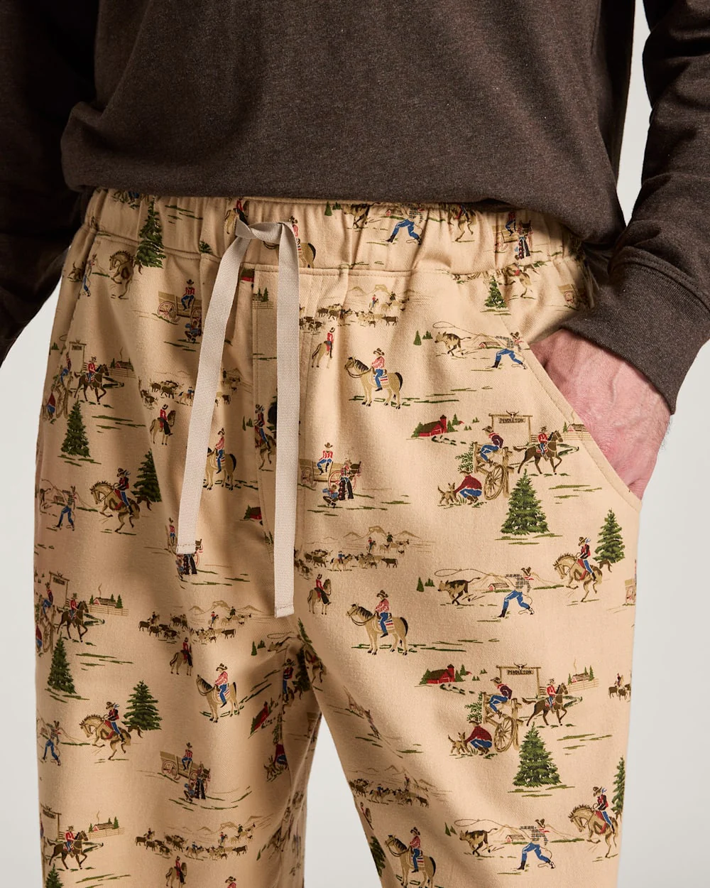 Pendleton Flannel Pajama Pants - Pendleton Ranch Tan - Image 3