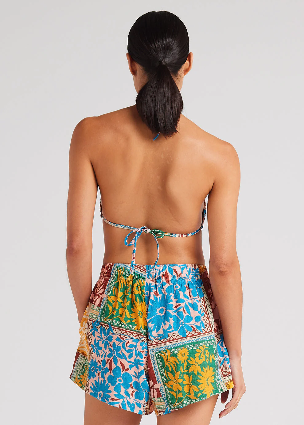 Poolside Paradiso Wildflower Slit Short - SUNSHINE - Image 3
