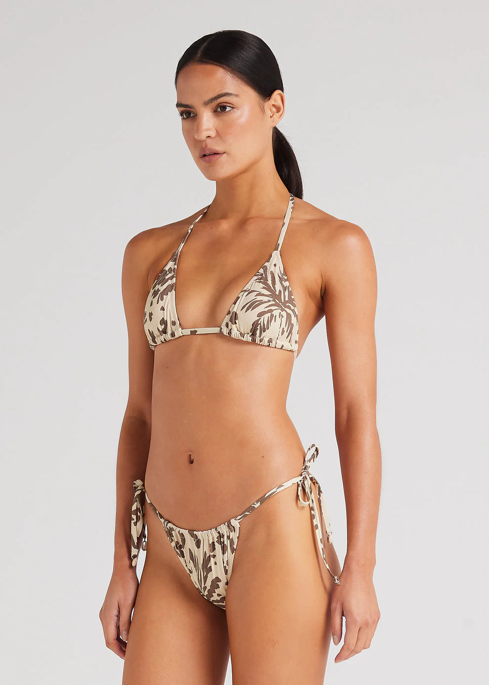 Poolside Paradiso Zanzibar Slide String Tie Bikini Bottom - MARZIPAN - Image 2