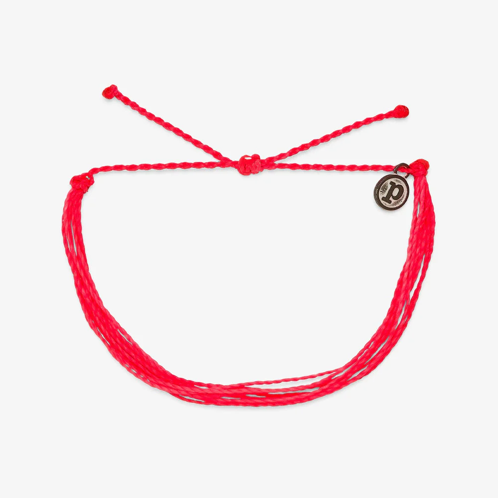 Pura Vida SOLID ORIGINAL BRACELET - NEON PINK