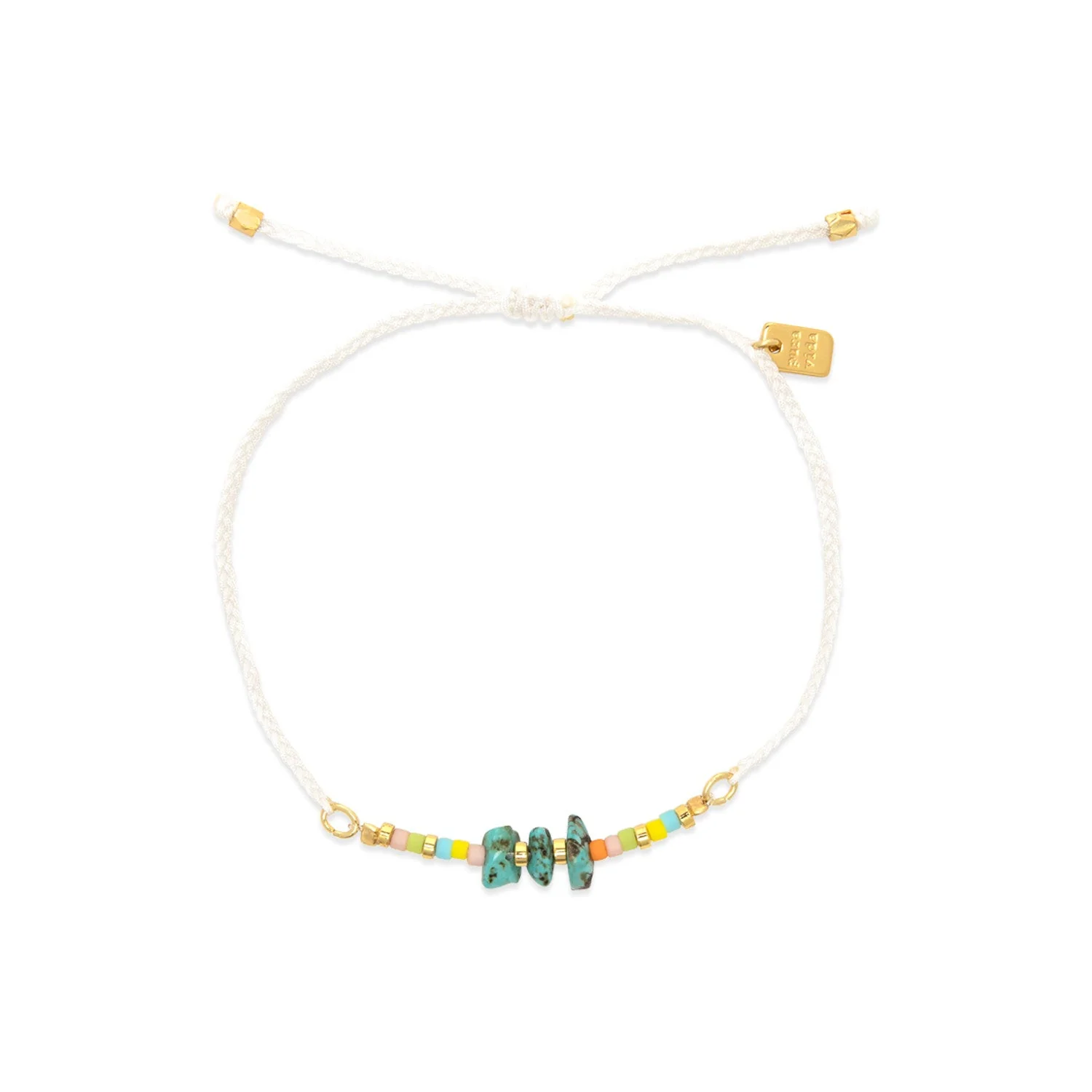 Pura Vida Dainty Solanna Seed Bead Bracelet - WHITE