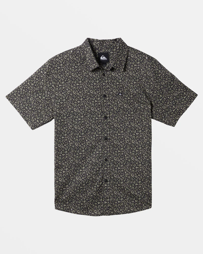 Quiksilver Apero Classic Short Sleeve Shirt - TARMAC APERO