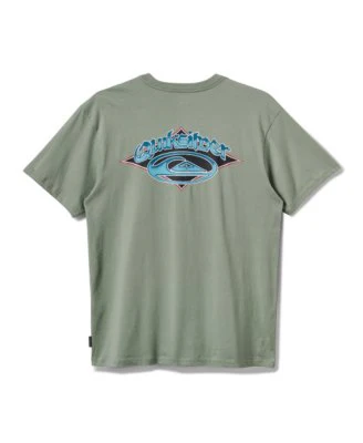 Quiksilver Brushwork Short Sleeve T-Shirt - Herb
