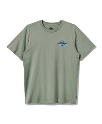 Quiksilver Brushwork Short Sleeve T-Shirt - Herb - Image 2