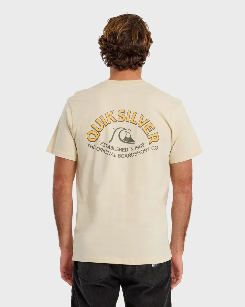 Quiksilver Bubble Arch Short Sleeve T-Shirt - Bone White - Image 2