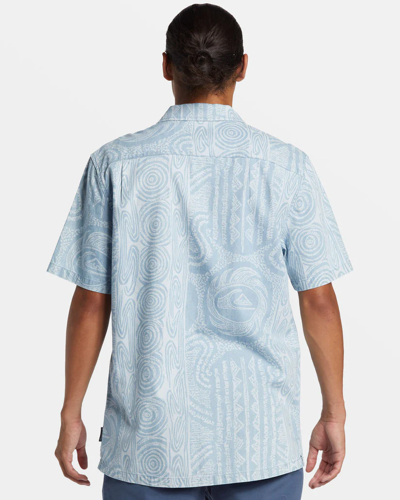 Quiksilver Casual Short Sleeve Shirt - STONE WASH - Image 2