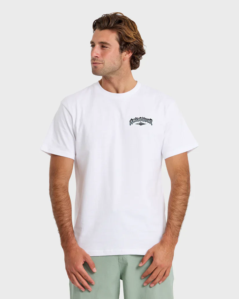 Quiksilver Diamond Arch Classic Short Sleeve T-Shirt - White
