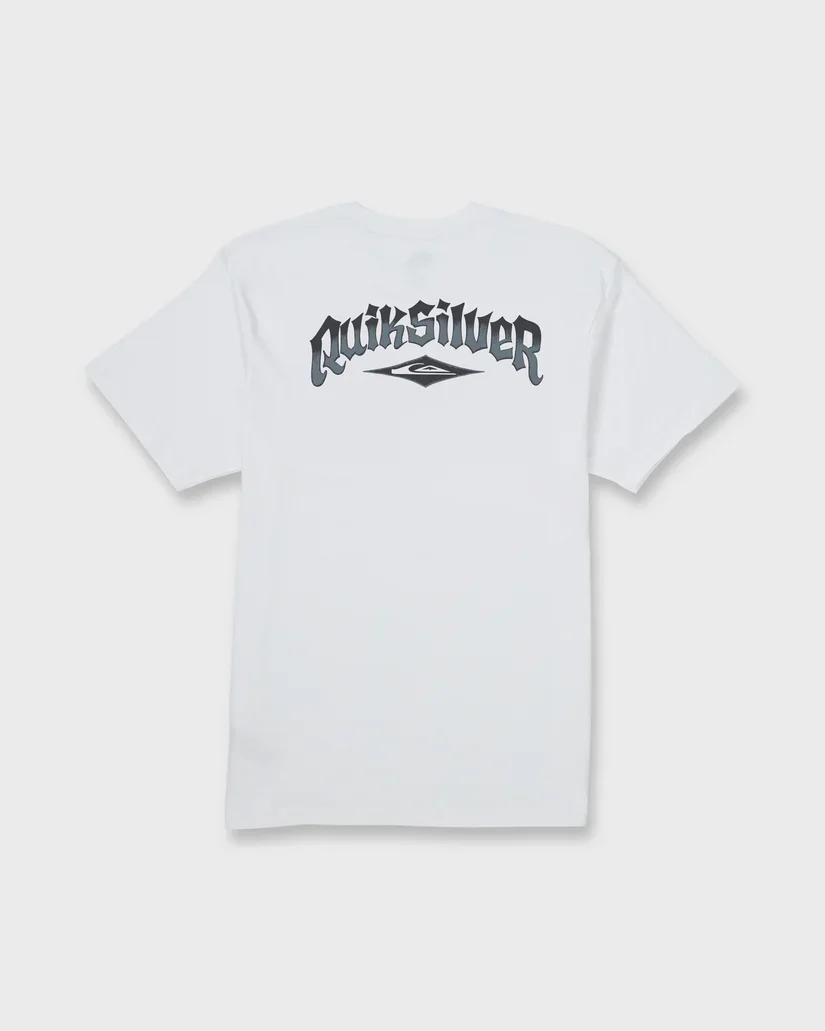 Quiksilver Diamond Arch Classic Short Sleeve T-Shirt - White - Image 3