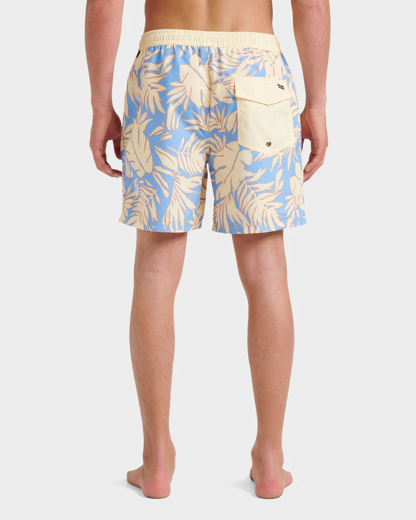 Quiksilver Everyday Trippin Palm Swim Trunks - Pastel Yellow - Image 2