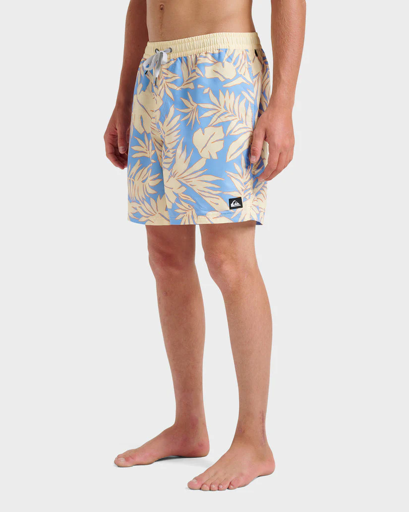 Quiksilver Everyday Trippin Palm Swim Trunks - Pastel Yellow - Image 3
