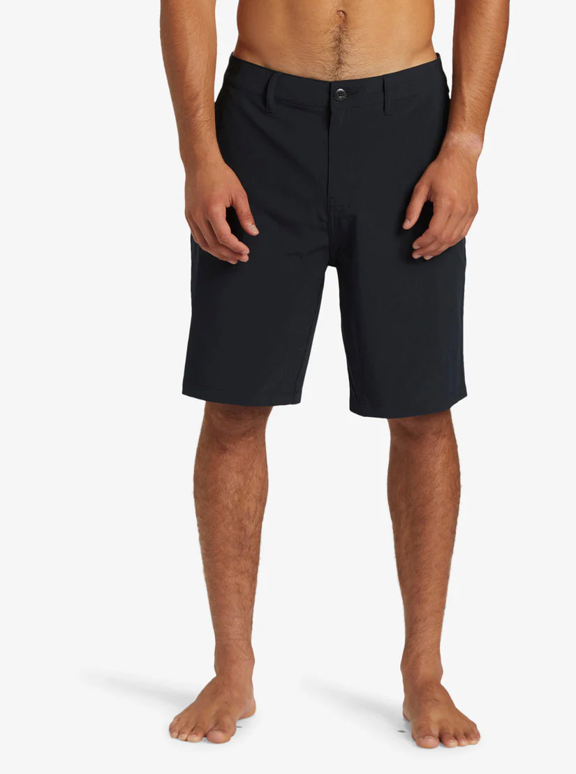 Quiksilver Everyday Union Heather Amphibian 20" Hybrid Shorts - Black - Image 2