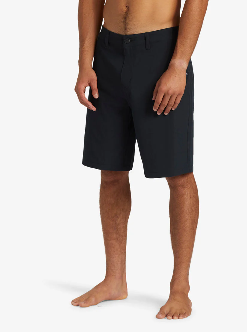 Quiksilver Everyday Union Heather Amphibian 20" Hybrid Shorts - Black - Image 3