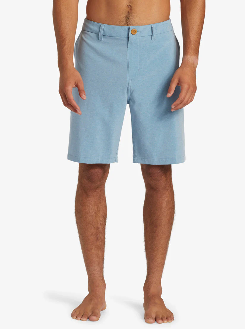 Quiksilver Everyday Union Heather Amphibian 20" Hybrid Shorts - Blue Shadow - Image 3