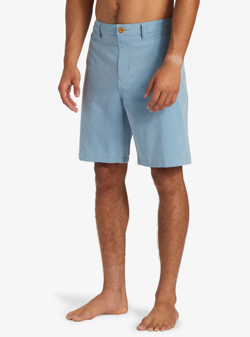 Quiksilver Everyday Union Heather Amphibian 20" Hybrid Shorts - Blue Shadow - Image 4