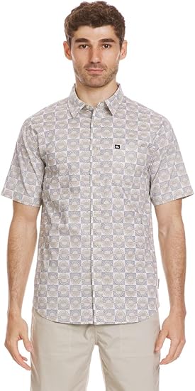 Quiksilver Florever Classic Short Sleeve Shirt - SILVER BIRCH