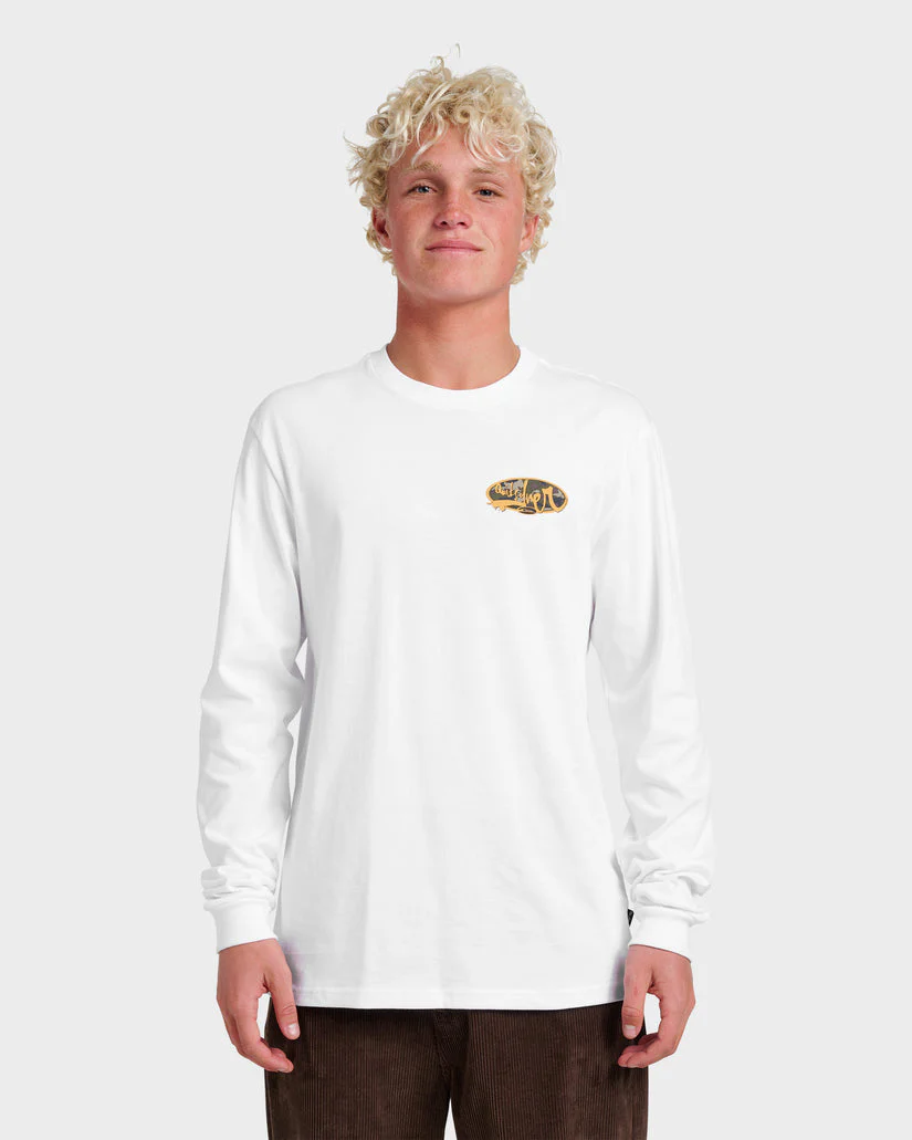 Quiksilver Impaired Camo Long Sleeve T-Shirt - White - Image 4