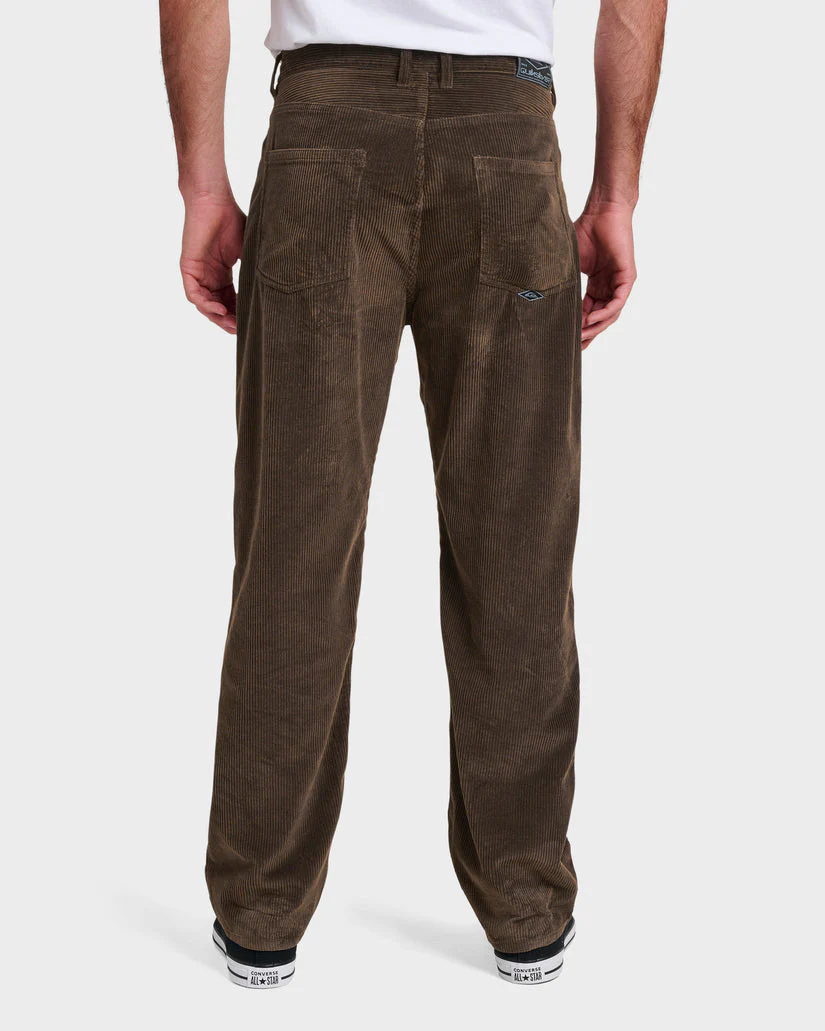 Quiksilver Landers Cord Pants - Chocolate Brown Cbro - Image 2