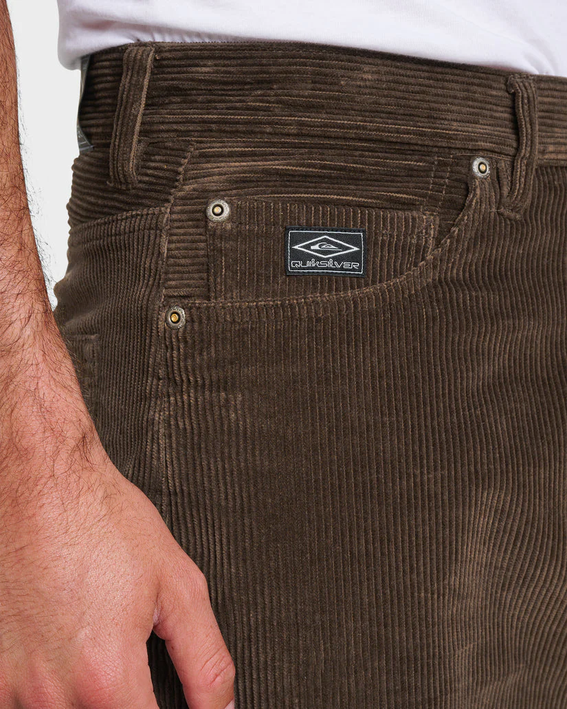 Quiksilver Landers Cord Pants - Chocolate Brown Cbro - Image 3