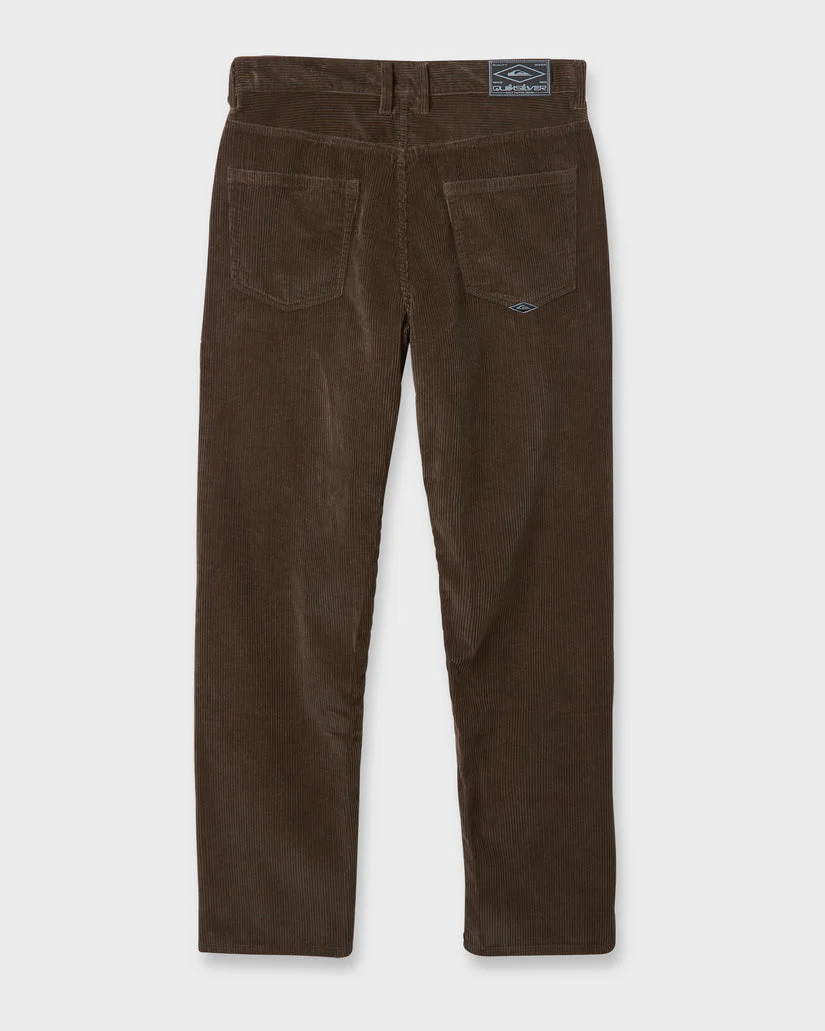 Quiksilver Landers Cord Pants - Chocolate Brown Cbro - Image 4