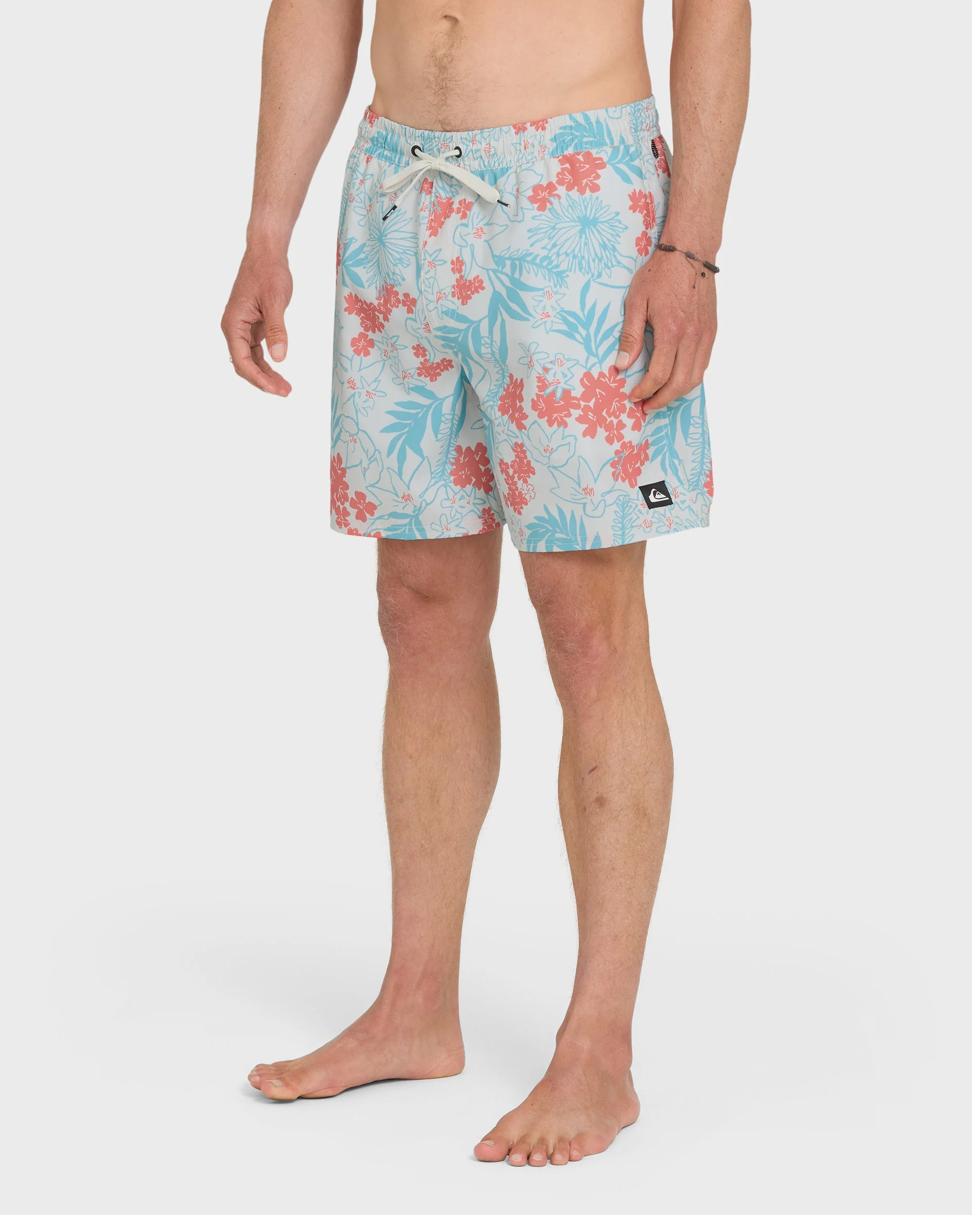 Quiksilver Men's Mix Volley 17" Swim Trunks - Silver Birch - Image 3