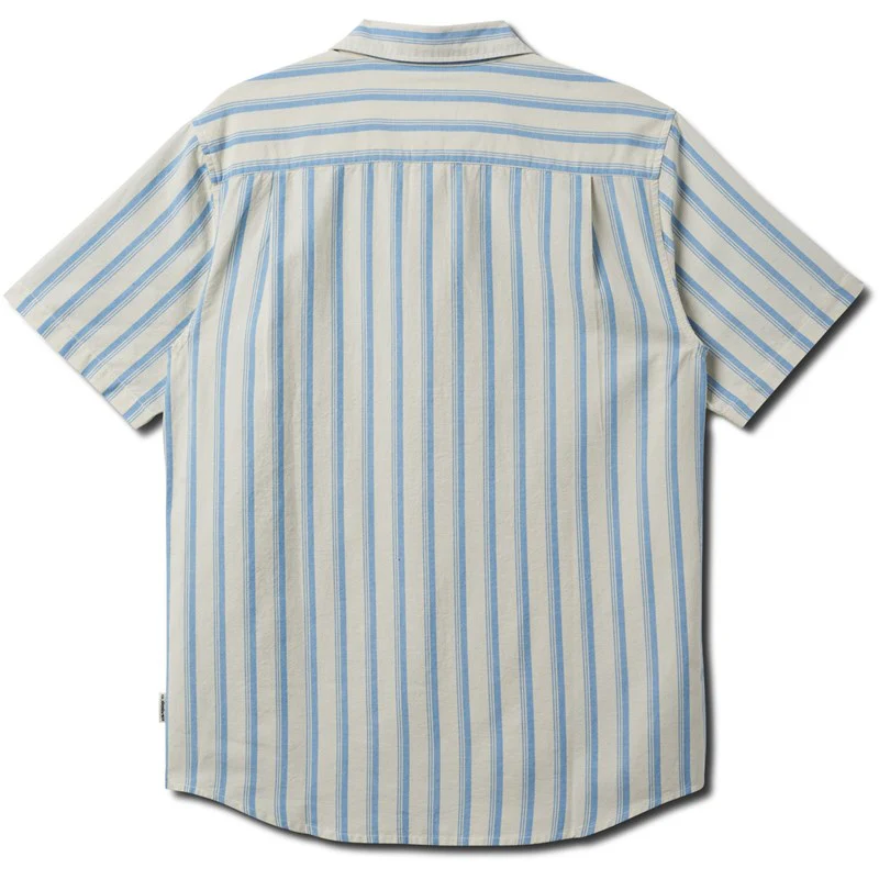 Quiksilver Oxford Stripe Classic Short Sleeve Shirt - NIAGARA - Image 2
