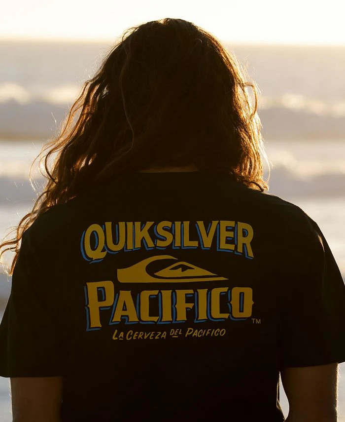 Quiksilver Pacifico Signage T-Shirt - Black - Image 3