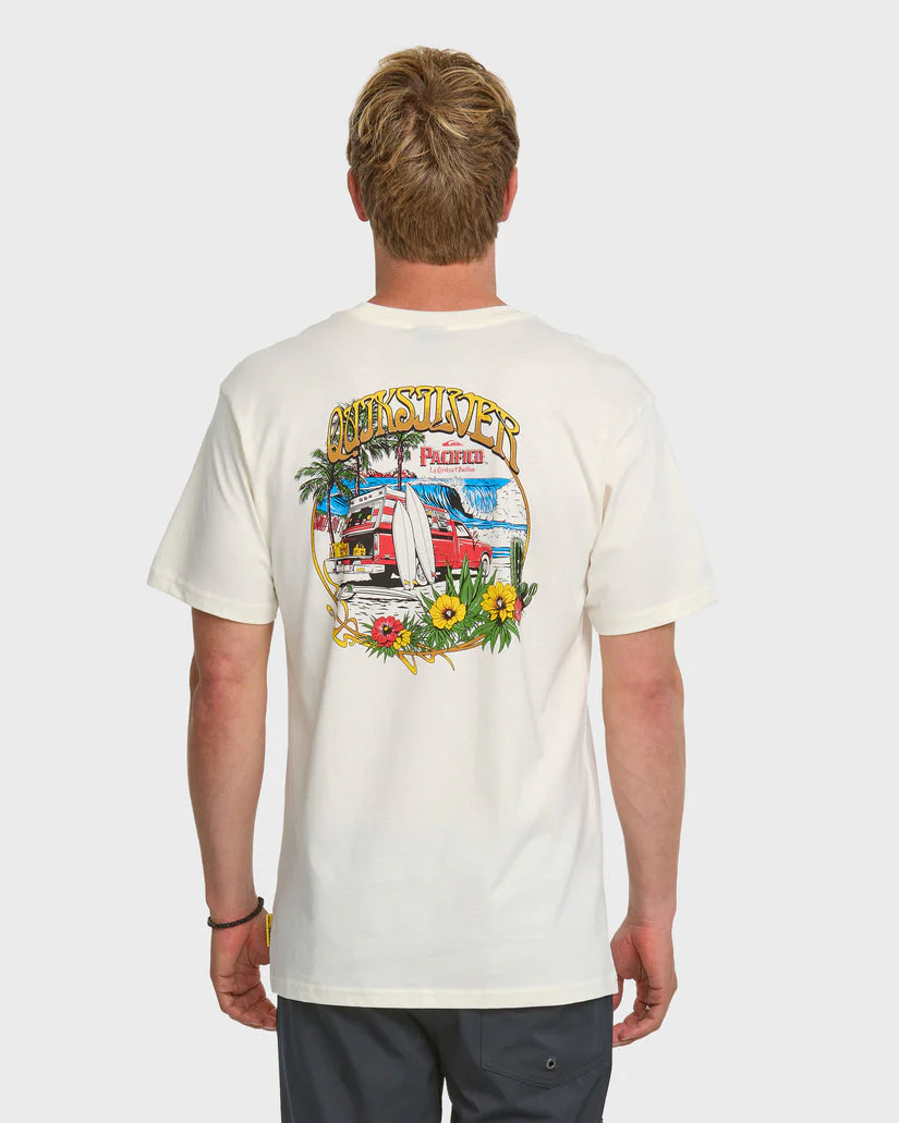 Quiksilver Quiksilver X Pacifico Search For Beauty T-Shirt - Tofu