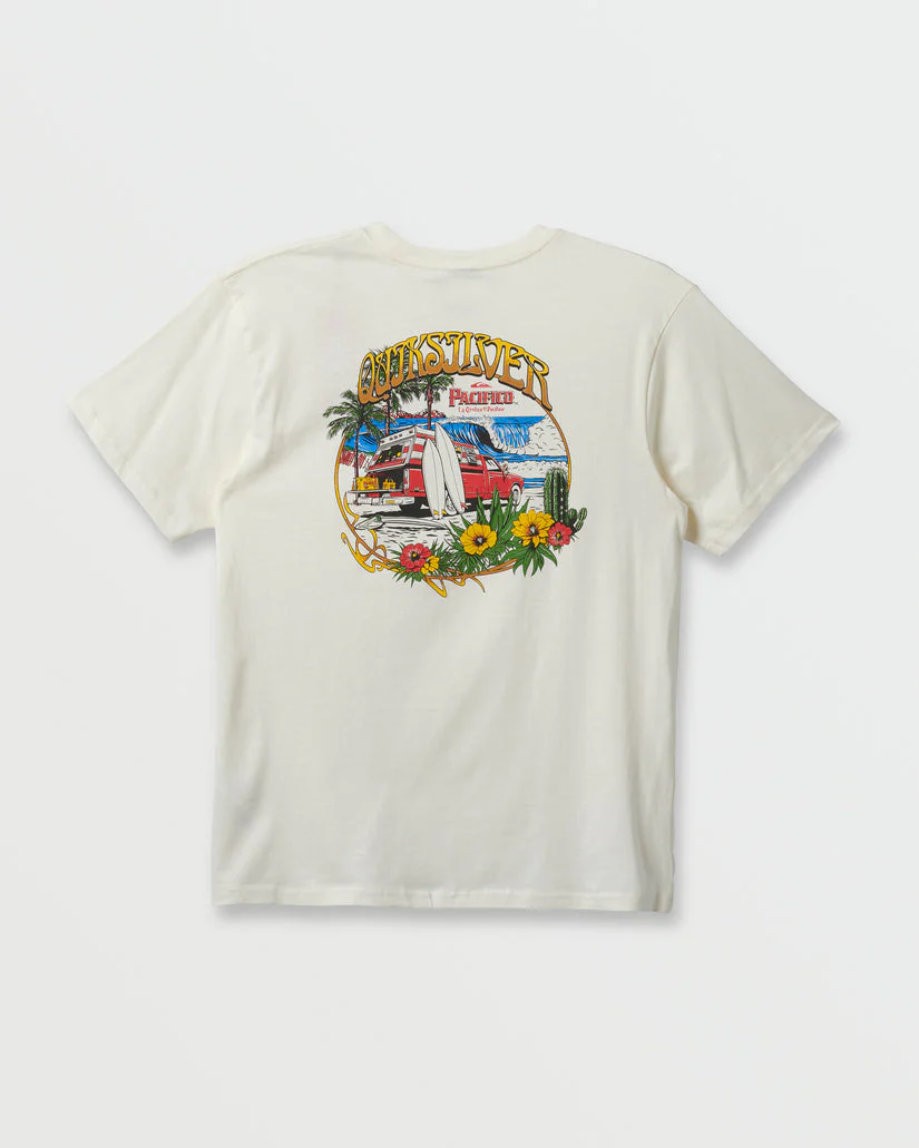 Quiksilver Quiksilver X Pacifico Search For Beauty T-Shirt - Tofu - Image 3