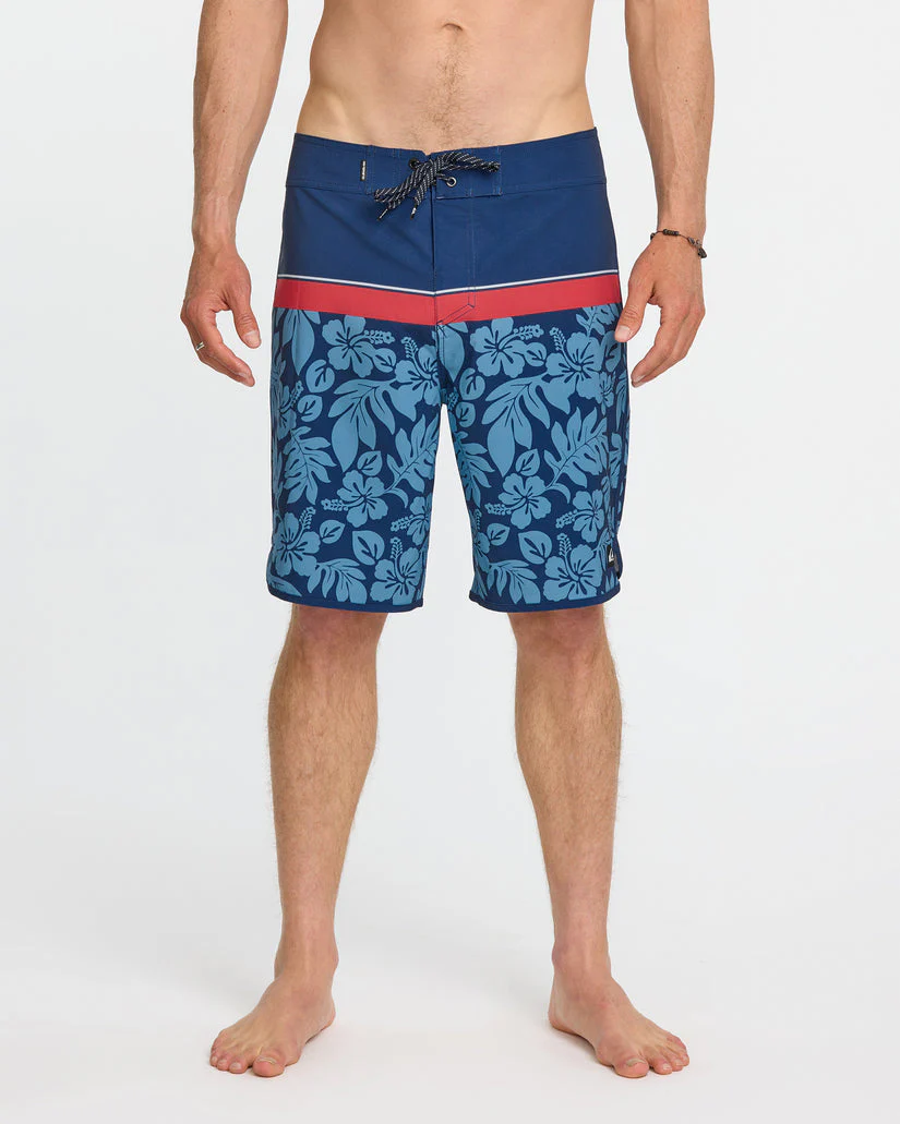 Quiksilver Surfsilk Hawaii Scallop 19" Boardshorts - Estate Blue