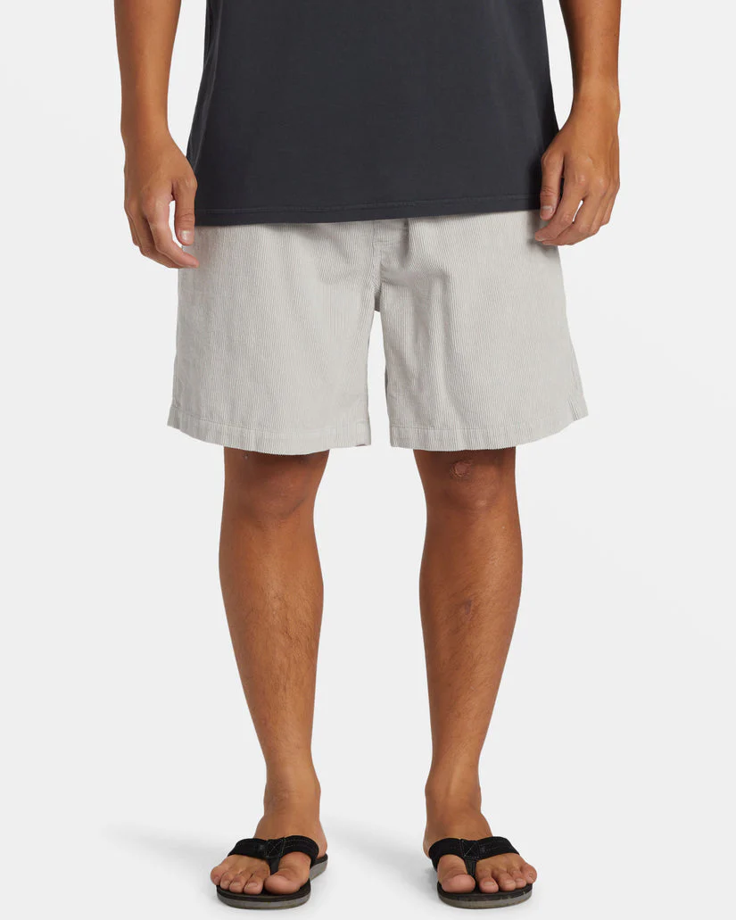 Quiksilver Taxer Corduroy Shorts - GRAY VIOLET