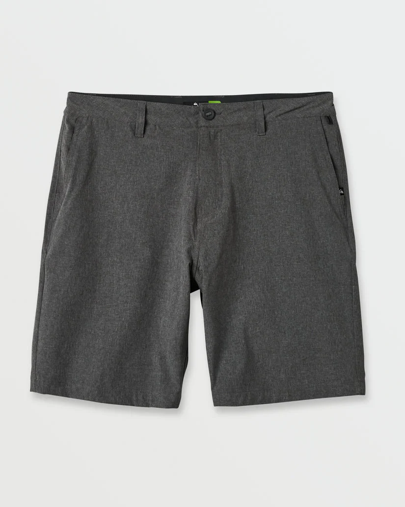 Quiksilver Union Heather 20" Amphibian Hybrid Shorts - Black