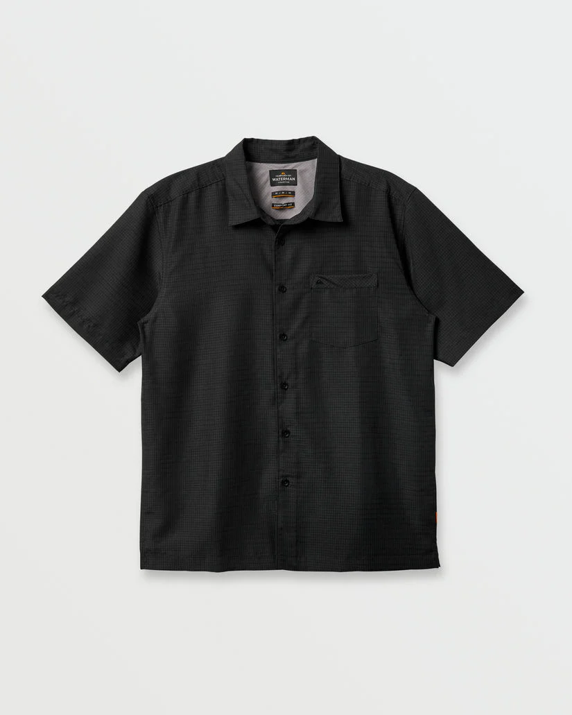 Quiksilver Waterman Centinela Premium Anti-Wrinkle Shirt - Black - Image 4