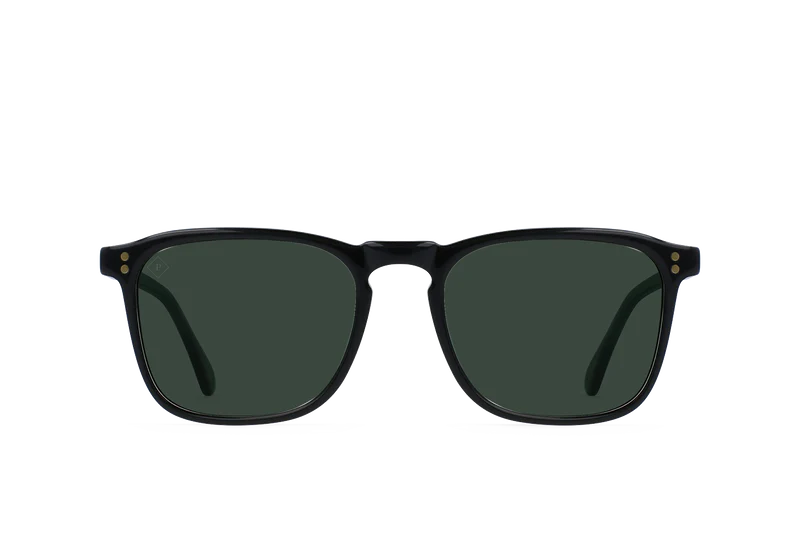 RAEN Wiley Sunglasses - RECYCLED BLACK/GREEN POLAR - Image 2