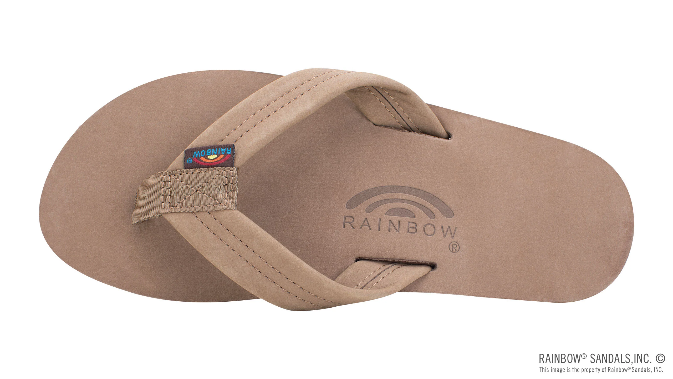 Rainbow Men's Double Layer Premier Leather With Arch Support - Dark Brown - Image 3