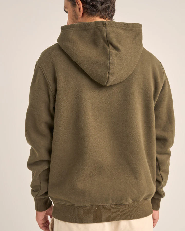 Rhythm Arch Heavyweight Fleece Hoodie - OLIVE - Image 2