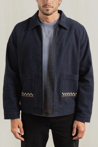 Rhythm Arugam Twill Jacket - Midnight Navy - Image 2