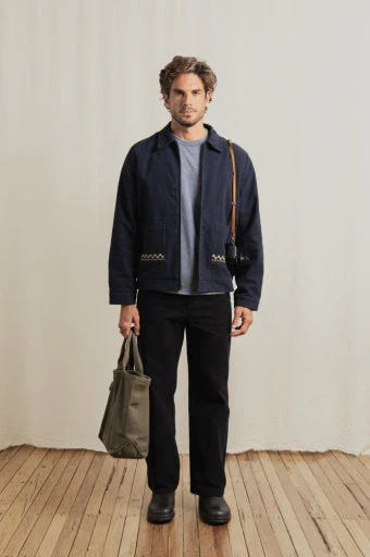 Rhythm Arugam Twill Jacket - Midnight Navy - Image 4