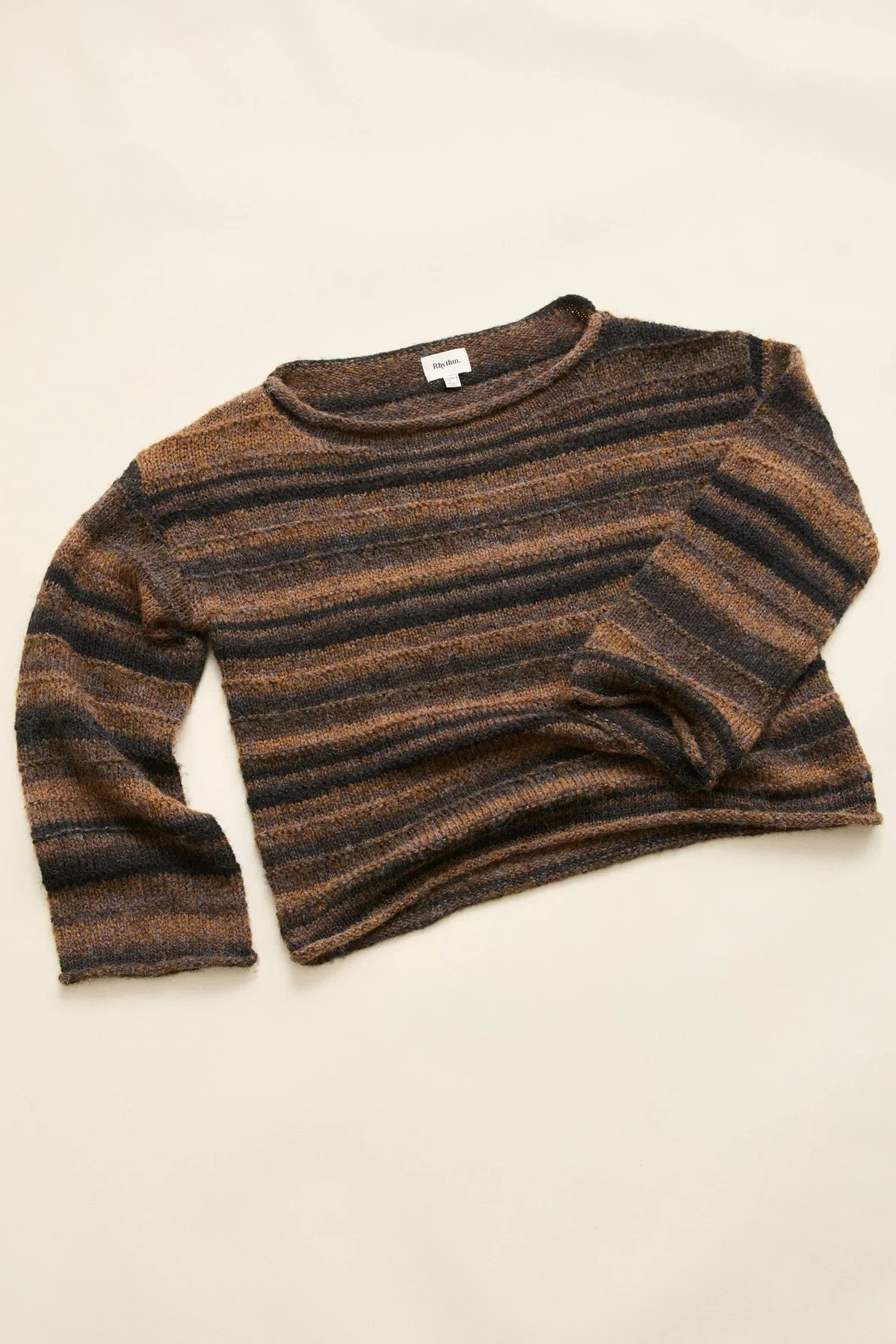 Rhythm Baklava Knit Long Sleeve - Espresso - Image 4