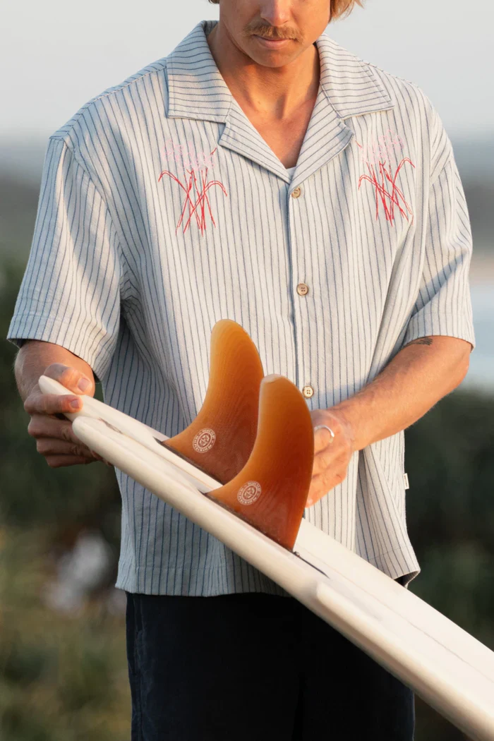 Rhythm Bouquet Ss Shirt - BLUE