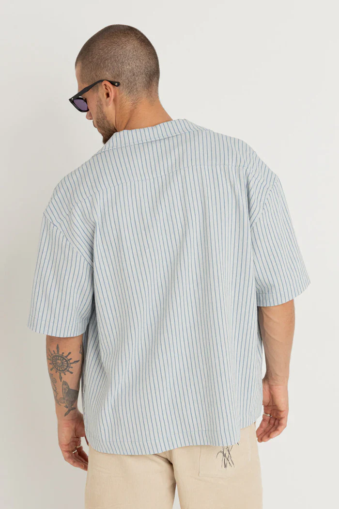 Rhythm Bouquet Ss Shirt - BLUE - Image 3