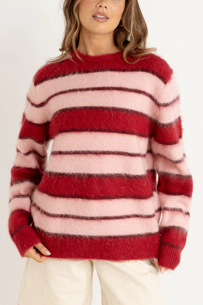 Rhythm Cherie Oversized Knit - CHERRY