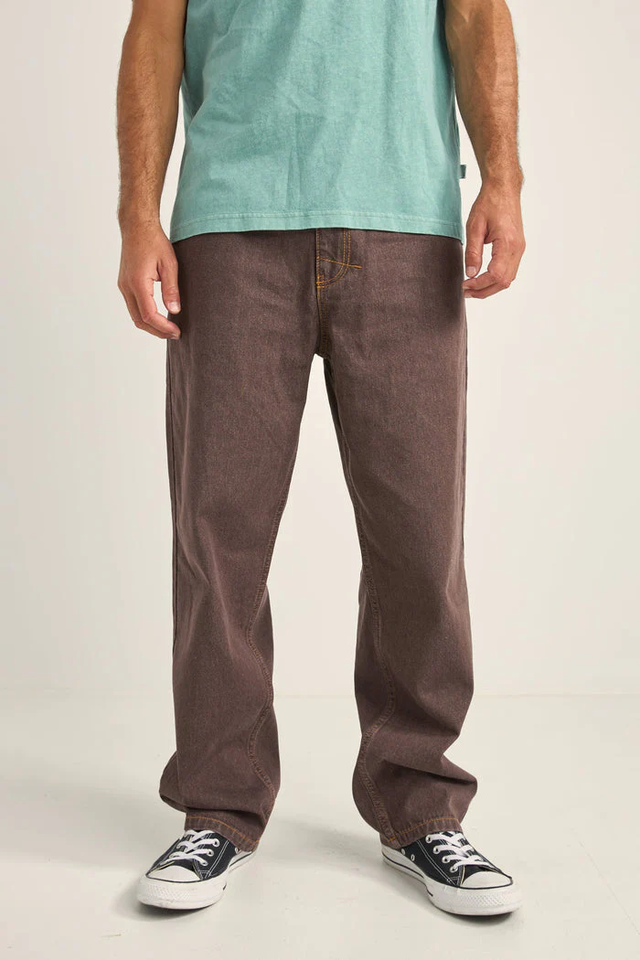 Rhythm Chile Denim Jean - BROWN - Image 2