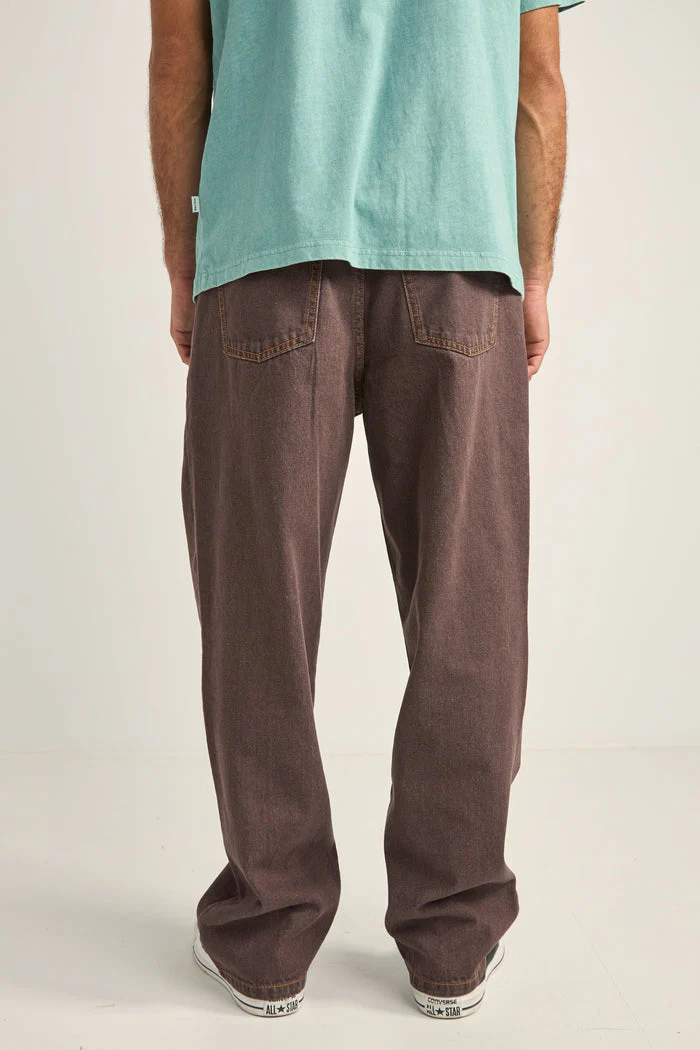 Rhythm Chile Denim Jean - BROWN - Image 3