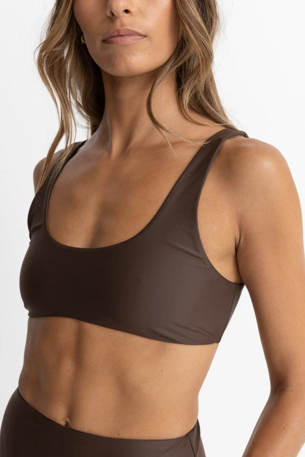 Rhythm Classic Crop Top - Chocolate