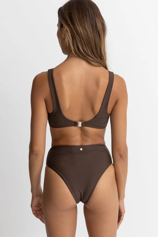 Rhythm Classic Crop Top - Chocolate - Image 2