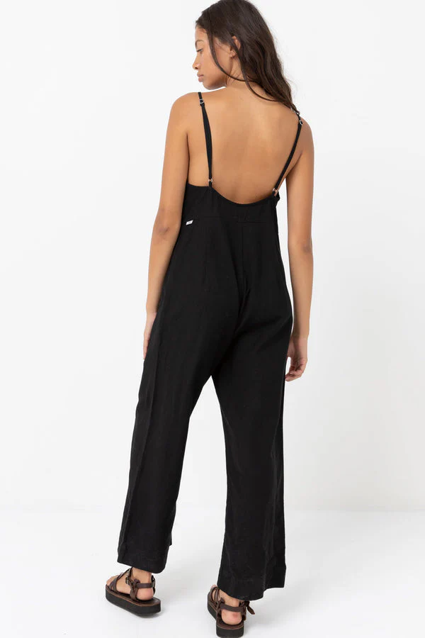 Rhythm Classic Jumpsuit - BLACK - Image 3