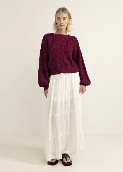 Rhythm Classic Knit Jumper - Sangria