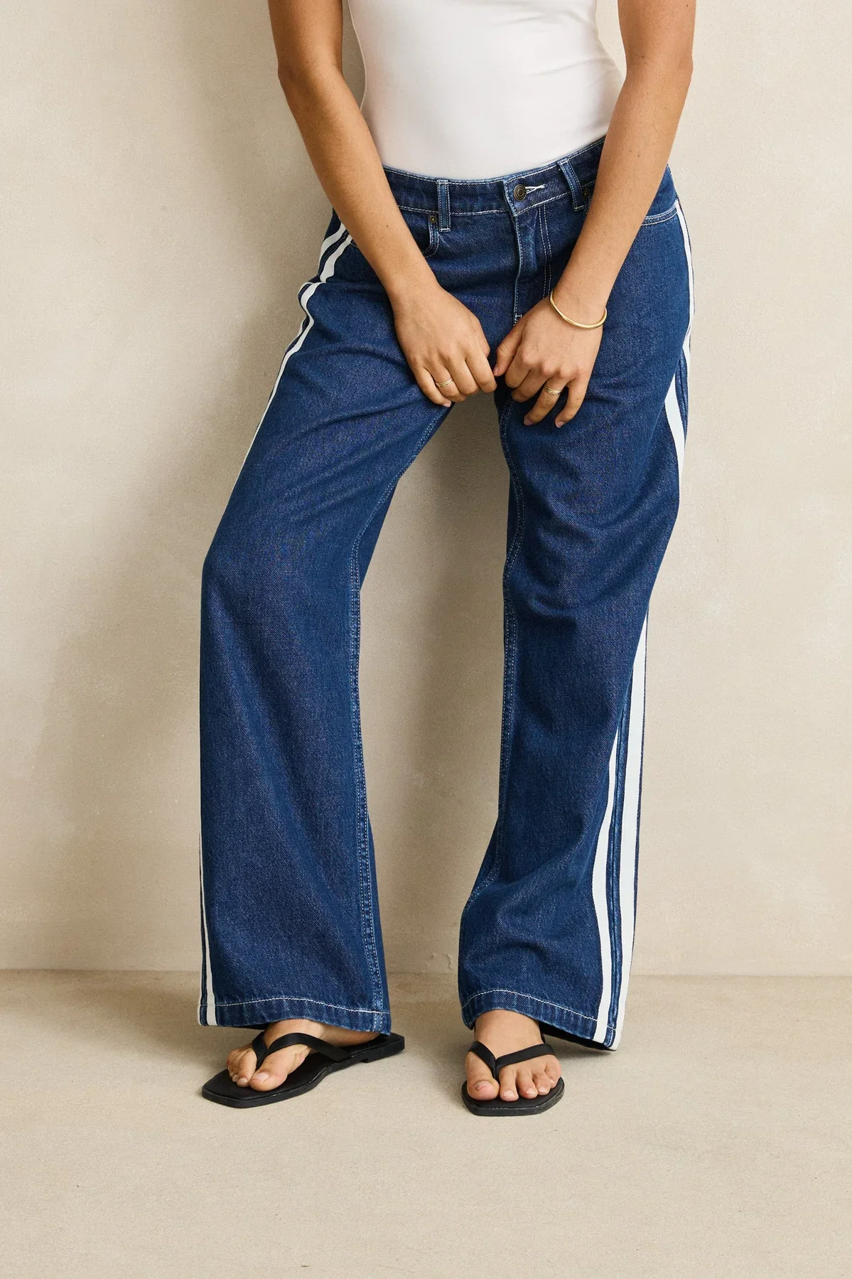 Rhythm Contrast Denim Jean - Blue - Image 4