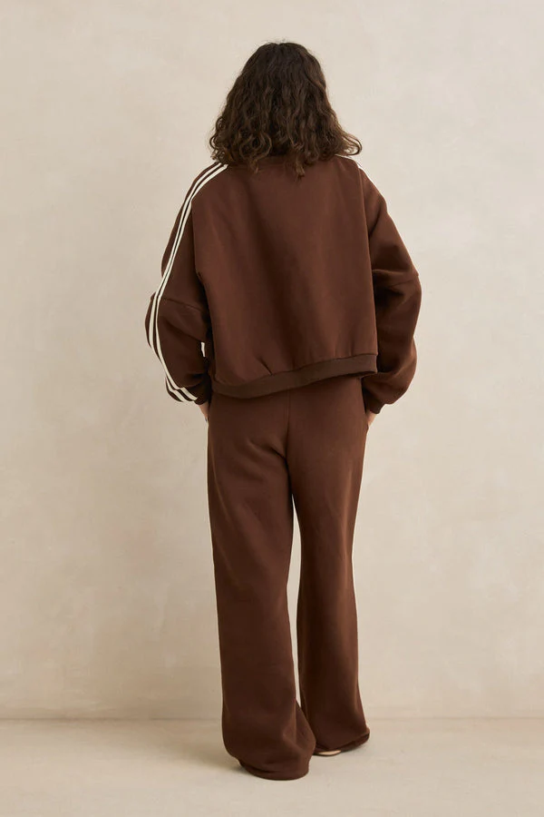 Rhythm Contrast Fleece - Brown - Image 3