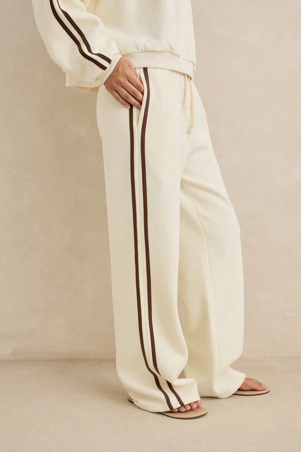 Rhythm Contrast Trackpant - Cream - Image 2